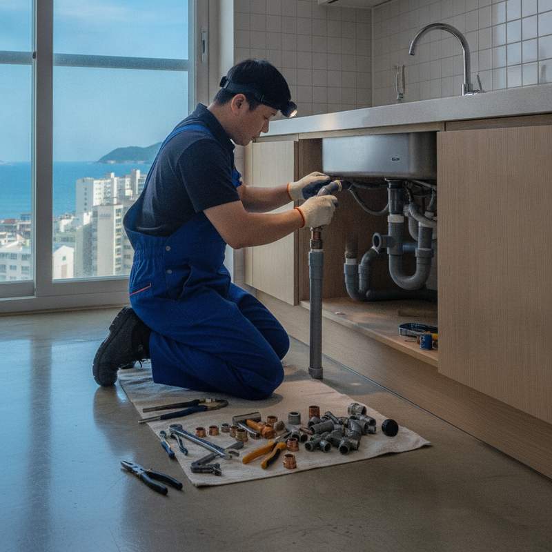 배관막힘 현장 안내 이미지