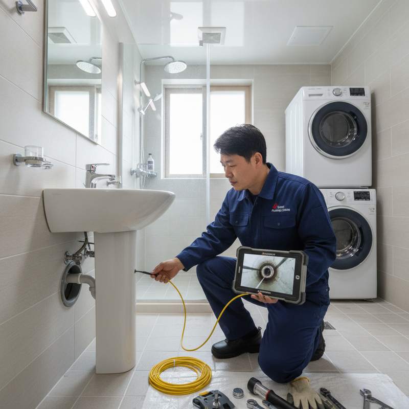 배관내시경 현장 안내 이미지
